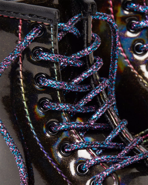 מגפי שרוכים לפעוטות 1460 נצנצים Dr. Martens מופע אור שחור הַנעָלָה N8BB8409