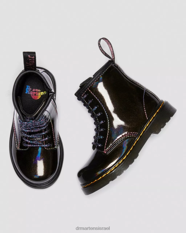 מגפי שרוכים לפעוטות 1460 נצנצים Dr. Martens מופע אור שחור הַנעָלָה N8BB8409