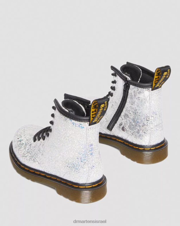 מגפי שרוכים מתכתיים לפעוט 1460 Dr. Martens קרינקל דיסקו מטאלי אפור הַנעָלָה N8BB8417