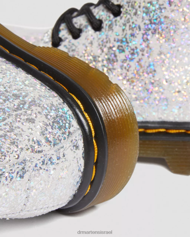 מגפי שרוכים מתכתיים לפעוט 1460 Dr. Martens קרינקל דיסקו מטאלי אפור הַנעָלָה N8BB8417