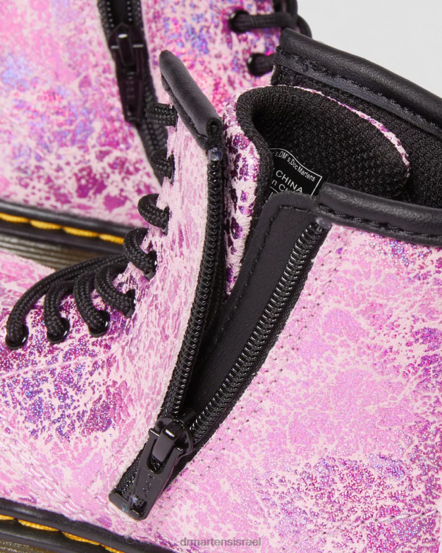 מגפי שרוכים מתכתיים לפעוט 1460 Dr. Martens קרינקל דיסקו ורוד הַנעָלָה N8BB8418