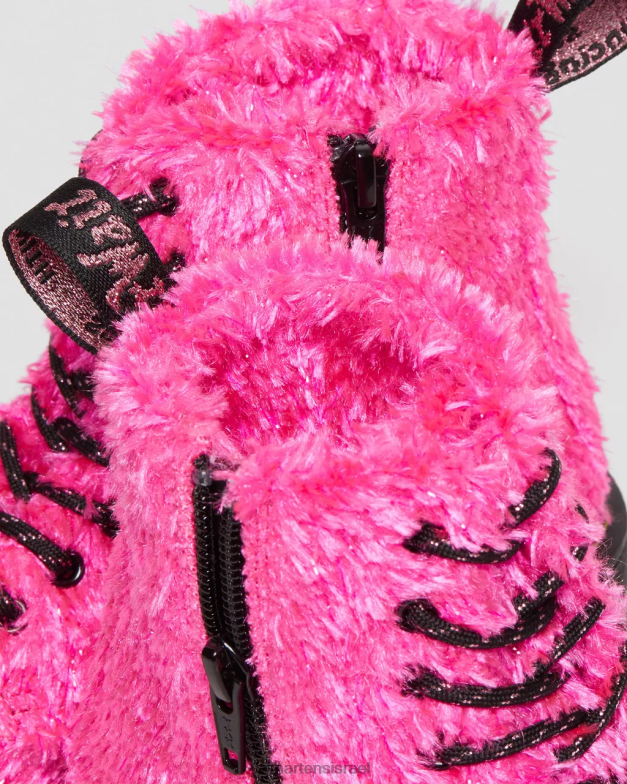 מגפי שרוכים פרווה טינסל ג'וניור 1460 פסקל Dr. Martens פרוות טינסל ורודה הַנעָלָה N8BB8458