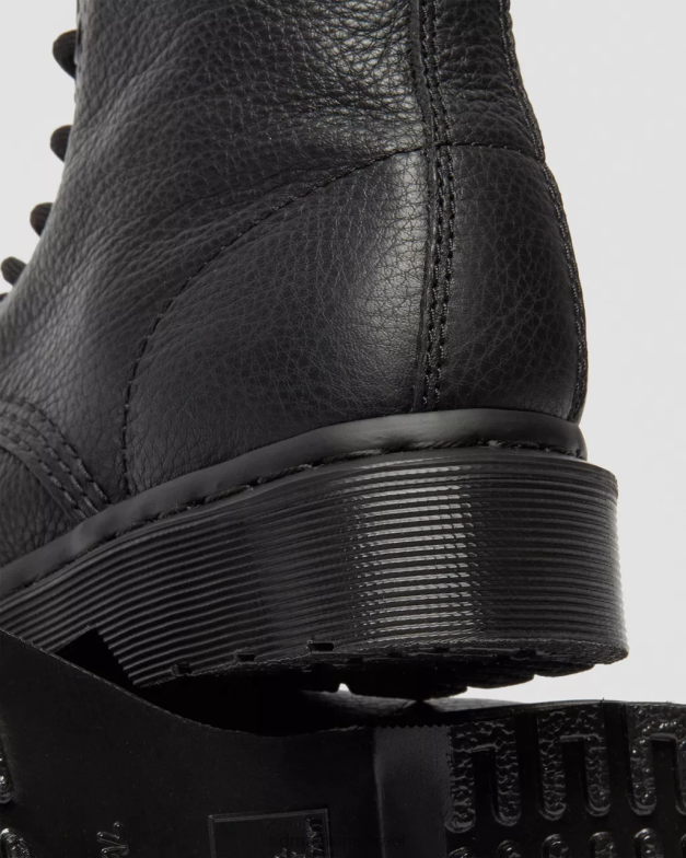 מגפי שרוכים מונו 1460 פסקל Dr. Martens וירג'יניה שחורה הַנעָלָה N8BB854