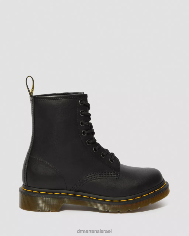 מגפי שרוכים מעור נאפה 1460 Dr. Martens נאפה שחורה הַנעָלָה N8BB85