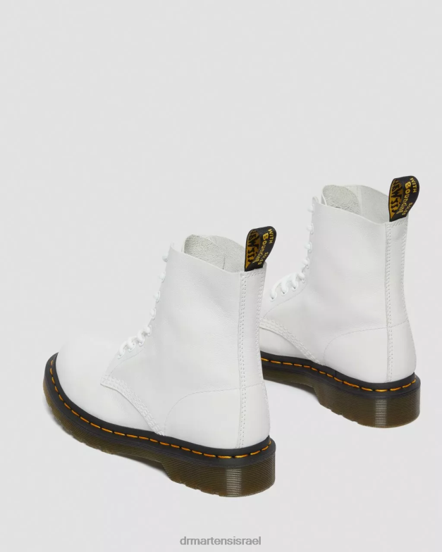 מגפי עור 1460 פסקל וירג'יניה Dr. Martens וירג'יניה לבנה הַנעָלָה N8BB868