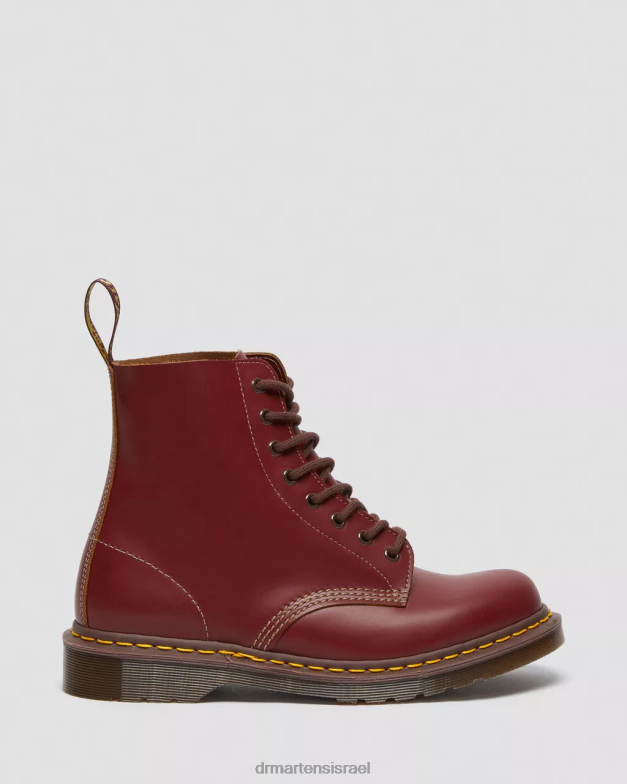וינטג' 1460 תוצרת אנגליה מגפי שרוכים Dr. Martens קווילון אדום הַנעָלָה N8BB869