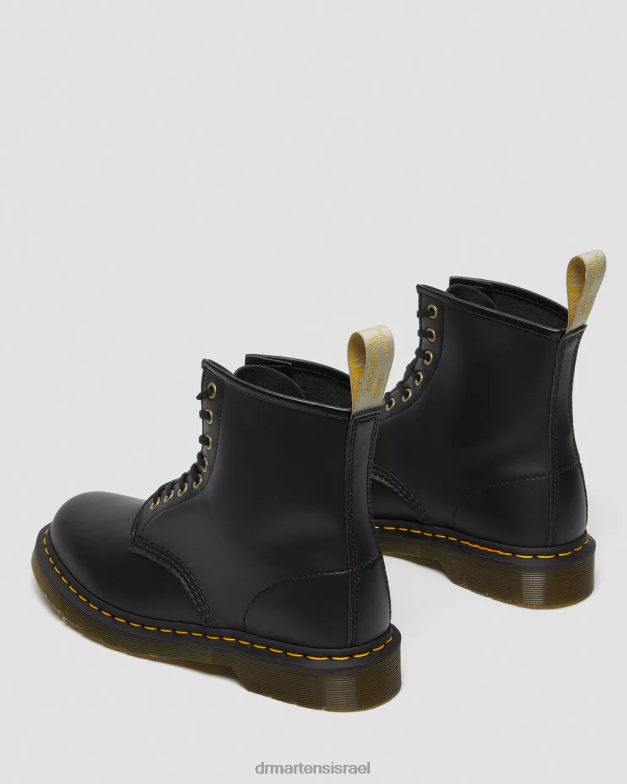 מגפי שרוכים טבעוניים 1460 פליקס Dr. Martens פליקס שחור לשפשף הַנעָלָה N8BB88