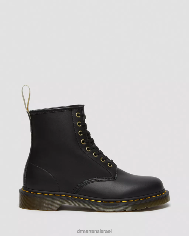 מגפי שרוכים טבעוניים 1460 פליקס Dr. Martens פליקס שחור לשפשף הַנעָלָה N8BB88