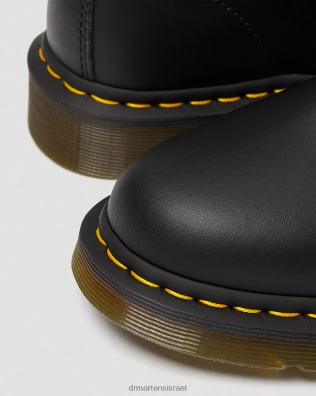 מגפי שרוכים טבעוניים 1460 פליקס Dr. Martens פליקס שחור לשפשף הַנעָלָה N8BB88