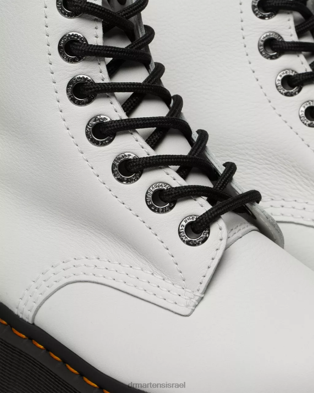 מגפי פלטפורמה מעור פסקל מקס 1460 Dr. Martens פיזה לבנה הַנעָלָה N8BB890