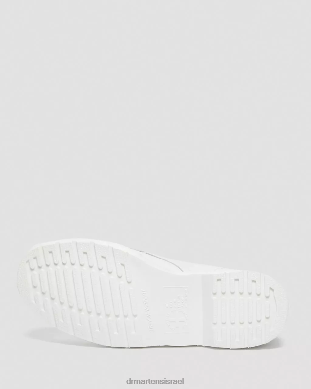 מגפי שרוכים מעור חלק מונו 1460 Dr. Martens לבן חלק הַנעָלָה N8BB894