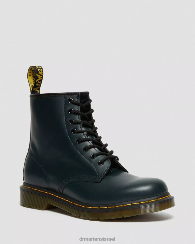 מגפי שרוכים מעור חלק 1460 Dr. Martens חיל הים חלק הַנעָלָה N8BB896