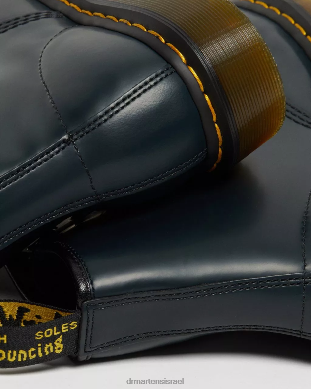 מגפי שרוכים מעור חלק 1460 Dr. Martens חיל הים חלק הַנעָלָה N8BB896