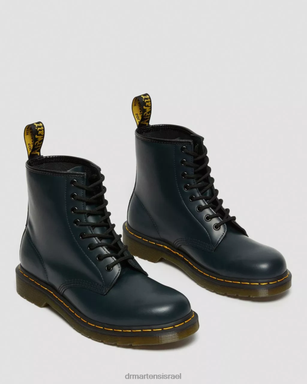 מגפי שרוכים מעור חלק 1460 Dr. Martens חיל הים חלק הַנעָלָה N8BB896