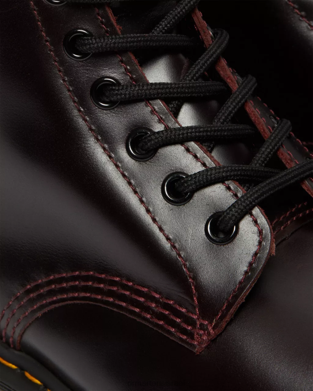 מגפי שרוכים מעור אטלס 1460 עמידים בהחלקה Dr. Martens אטלס oxblood הַנעָלָה N8BB895