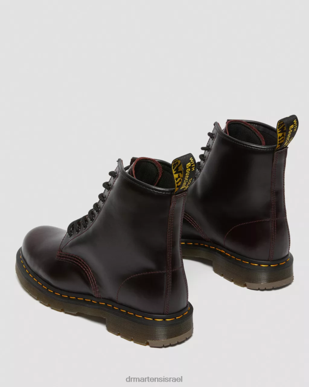מגפי שרוכים מעור אטלס 1460 עמידים בהחלקה Dr. Martens אטלס oxblood הַנעָלָה N8BB895