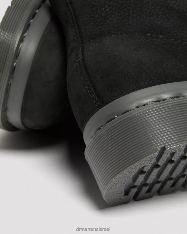 מגפי שרוכים מעור נובוק מונו 1460 Dr. Martens נובוק טחון שחור wp הַנעָלָה N8BB8107