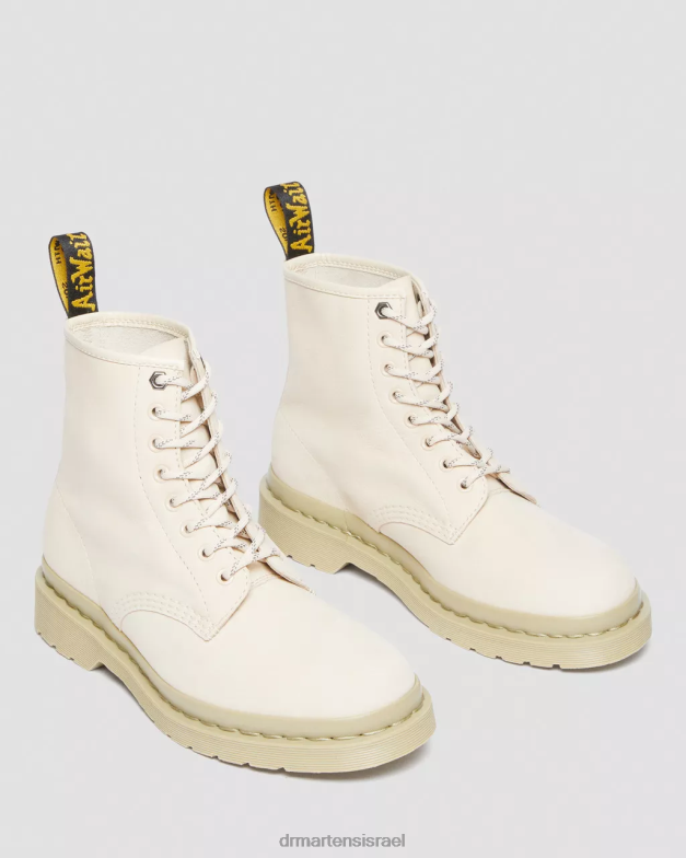 מגפי שרוכים מעור נובוק מונו 1460 Dr. Martens קלף בז' טחון נובוק wp הַנעָלָה N8BB8146