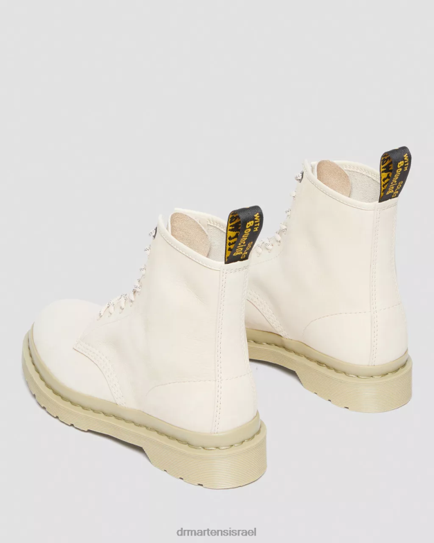 מגפי שרוכים מעור נובוק מונו 1460 Dr. Martens קלף בז' טחון נובוק wp הַנעָלָה N8BB8146