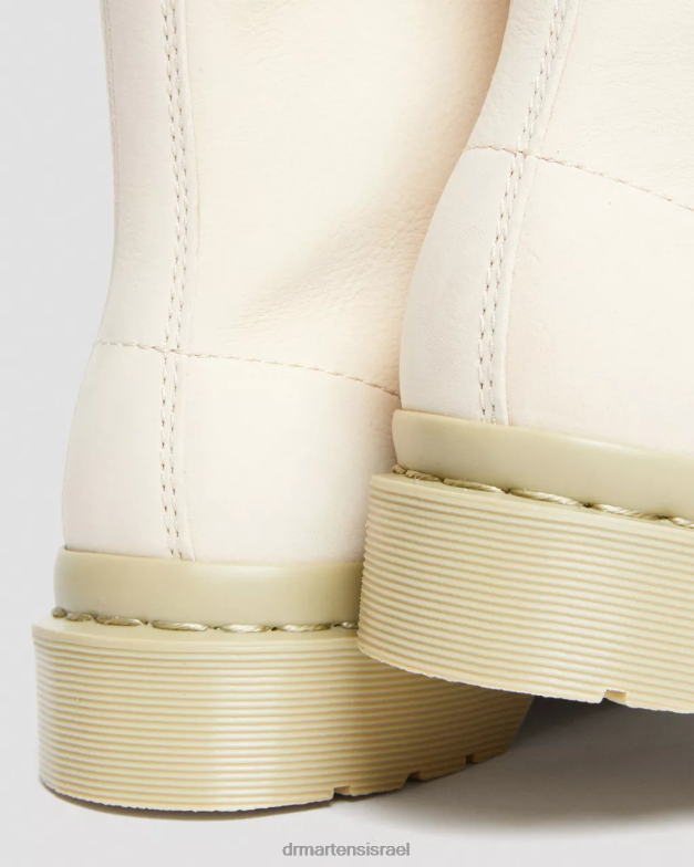 מגפי שרוכים מעור נובוק מונו 1460 Dr. Martens קלף בז' טחון נובוק wp הַנעָלָה N8BB8146