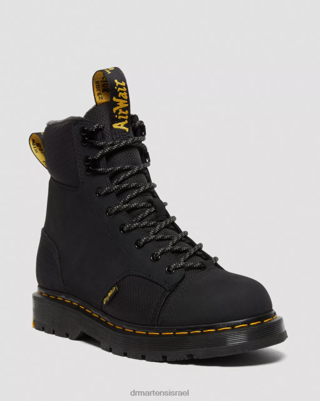 1460 טריניטי עמיד למים מגפיים נגד החלקה Dr. Martens נובוק טחון שחור wp הַנעָלָה N8BB8159
