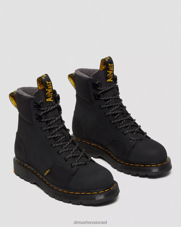 1460 טריניטי עמיד למים מגפיים נגד החלקה Dr. Martens נובוק טחון שחור wp הַנעָלָה N8BB8159