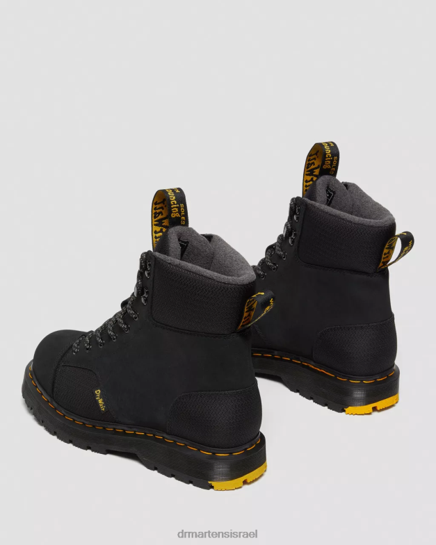 1460 טריניטי עמיד למים מגפיים נגד החלקה Dr. Martens נובוק טחון שחור wp הַנעָלָה N8BB8159