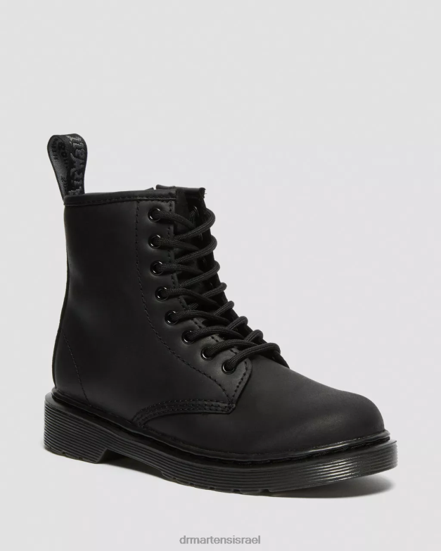 מגפי ג'וניור 1460 מצופים פרווה מלאכותית Dr. Martens הרפובליקה השחורה wp הַנעָלָה N8BB8433