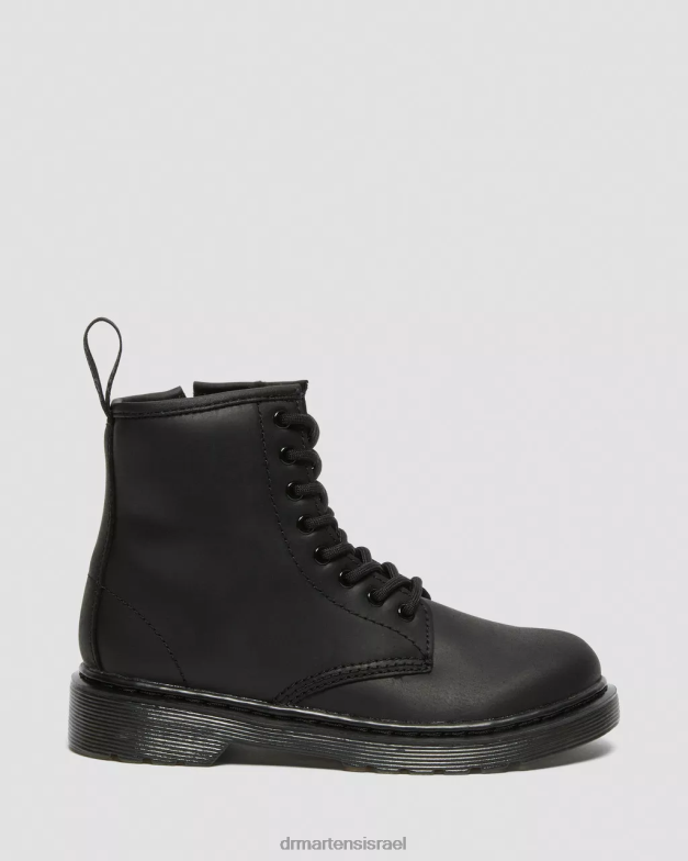 מגפי ג'וניור 1460 מצופים פרווה מלאכותית Dr. Martens הרפובליקה השחורה wp הַנעָלָה N8BB8433