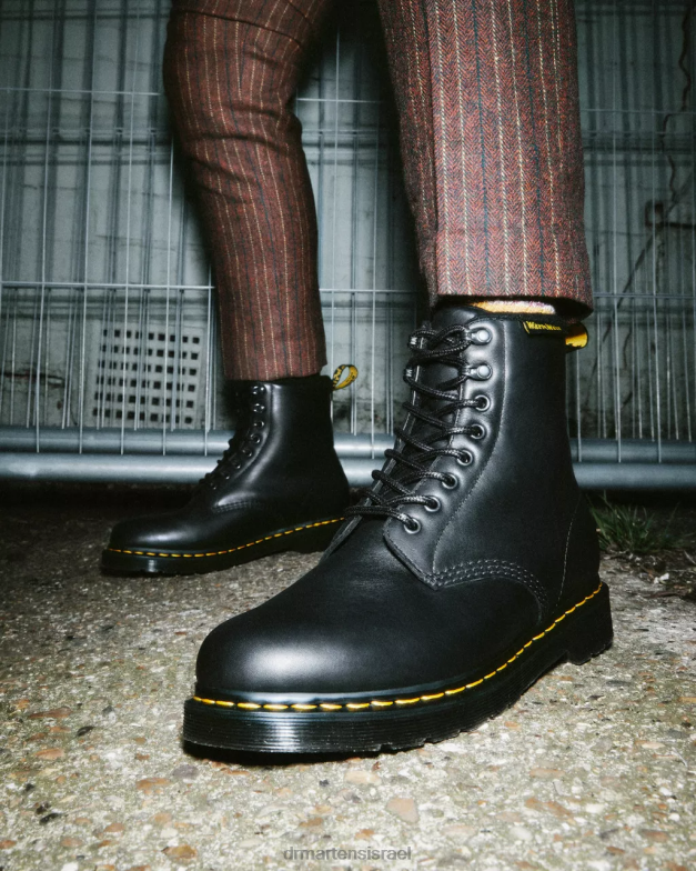 מגפי שרוכים מעור 1460 פסקל Dr. Martens חיל שחור wp הַנעָלָה N8BB867