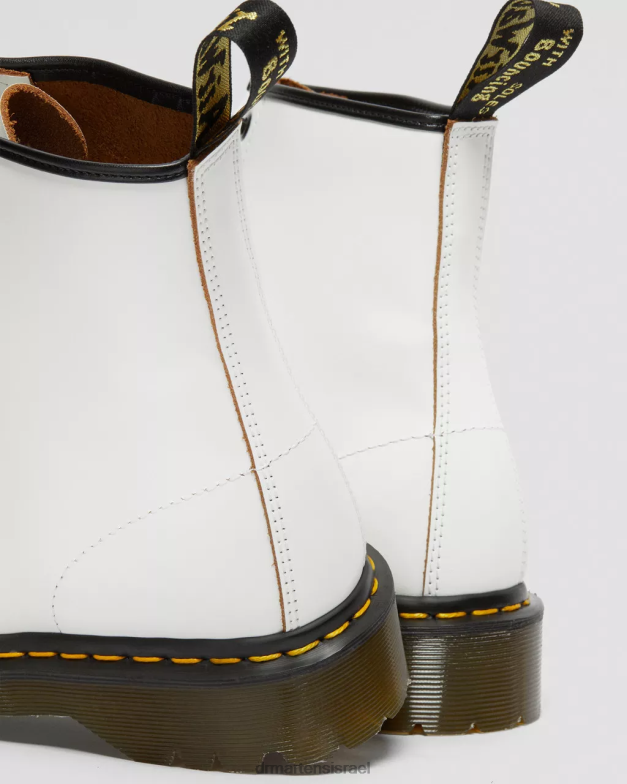 1460 bex תוצרת אנגליה מגפיים לשרוך כובע בוהן Dr. Martens קווילון לבן הַנעָלָה N8BB8131