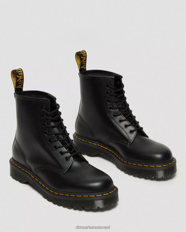 מגפי פלטפורמה מעור חלק 1460 bex Dr. Martens שחור חלק הַנעָלָה N8BB876
