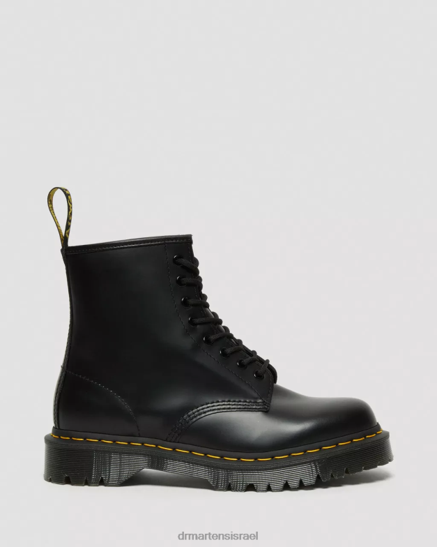 מגפי פלטפורמה מעור חלק 1460 bex Dr. Martens שחור חלק הַנעָלָה N8BB876