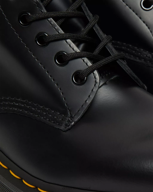 מגפי פלטפורמה מעור חלק 1460 bex Dr. Martens שחור חלק הַנעָלָה N8BB876