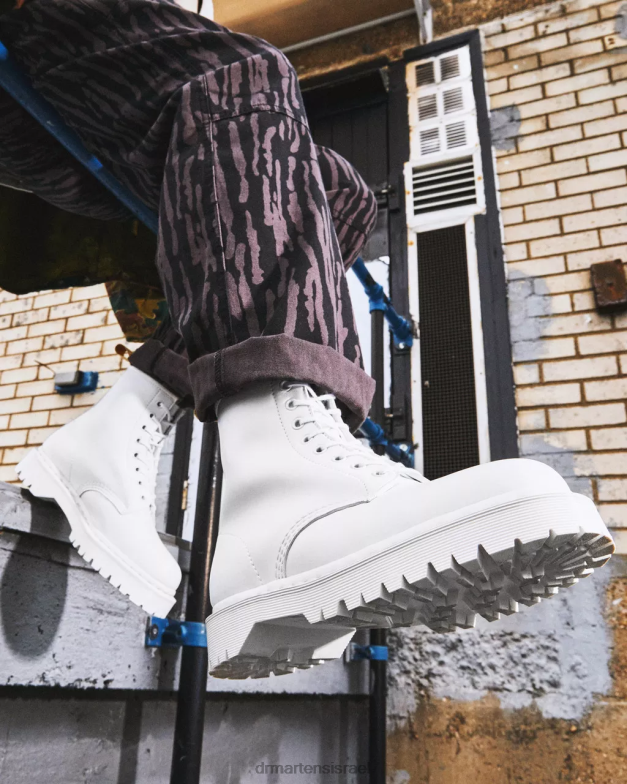 מגפי פלטפורמה טבעוניים 1460 bex kemble mono Dr. Martens קמבל לבן הַנעָלָה N8BB892