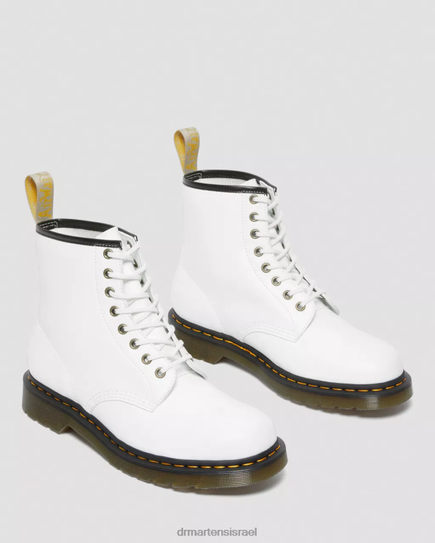 מגפי שרוכים טבעוניים 1460 kemble Dr. Martens קמבל לבן הַנעָלָה N8BB8115