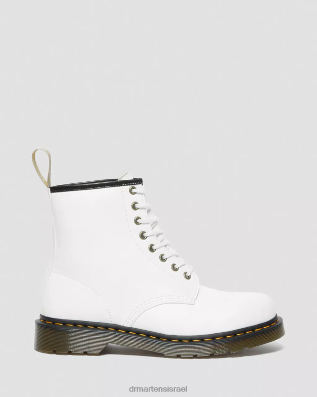 מגפי שרוכים טבעוניים 1460 kemble Dr. Martens קמבל לבן הַנעָלָה N8BB8115
