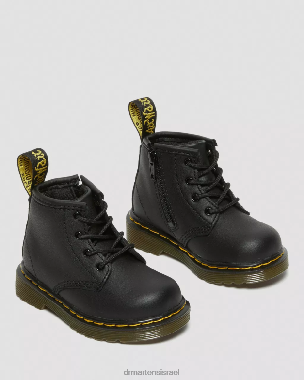 מגפי שרוכים מעור לתינוק 1460 softy t Dr. Martens שחור softy t הַנעָלָה N8BB8392