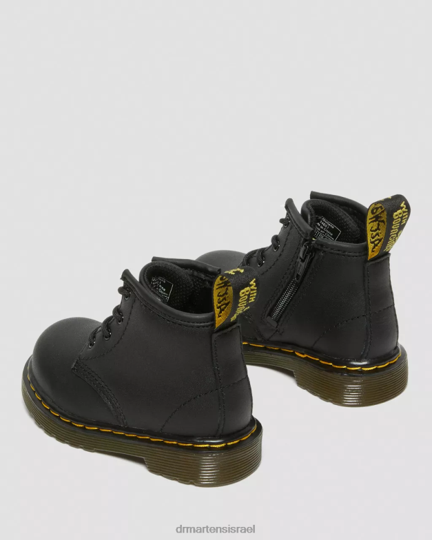 מגפי שרוכים מעור לתינוק 1460 softy t Dr. Martens שחור softy t הַנעָלָה N8BB8392