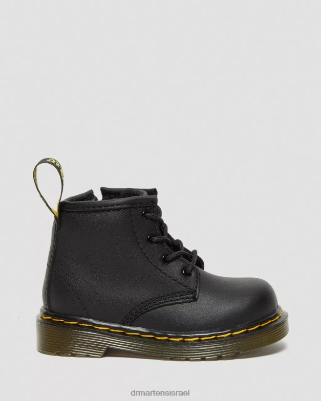 מגפי שרוכים מעור לתינוק 1460 softy t Dr. Martens שחור softy t הַנעָלָה N8BB8392