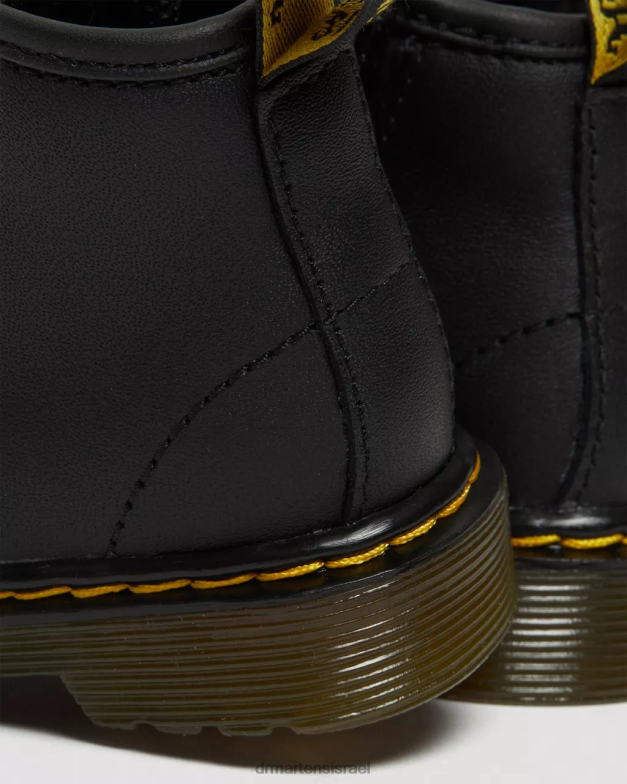 מגפי שרוכים מעור לתינוק 1460 softy t Dr. Martens שחור softy t הַנעָלָה N8BB8392