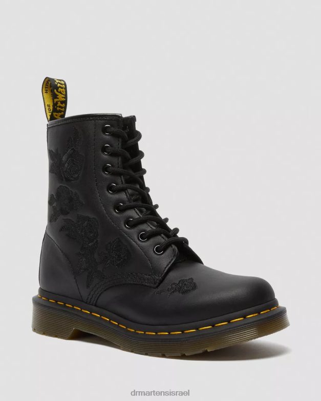 מגפיים פרחוני מונו 1460 vonda Dr. Martens שחור softy t הַנעָלָה N8BB872