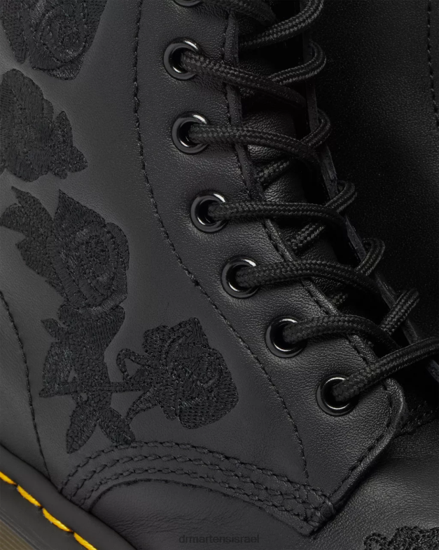מגפיים פרחוני מונו 1460 vonda Dr. Martens שחור softy t הַנעָלָה N8BB872