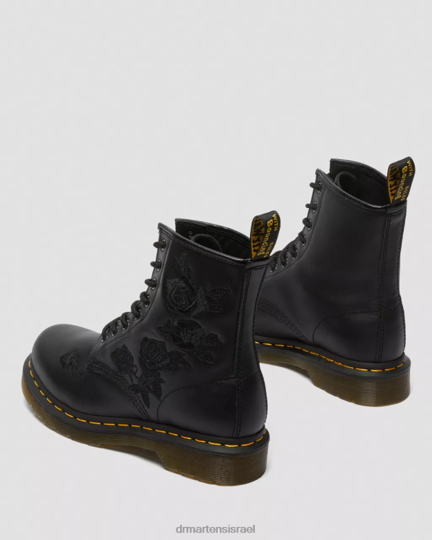 מגפיים פרחוני מונו 1460 vonda Dr. Martens שחור softy t הַנעָלָה N8BB872