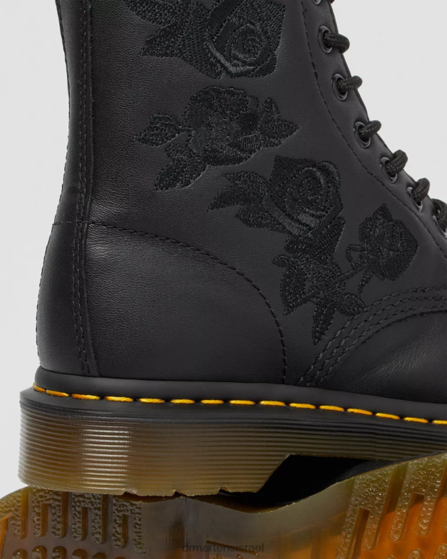 מגפיים פרחוני מונו 1460 vonda Dr. Martens שחור softy t הַנעָלָה N8BB872