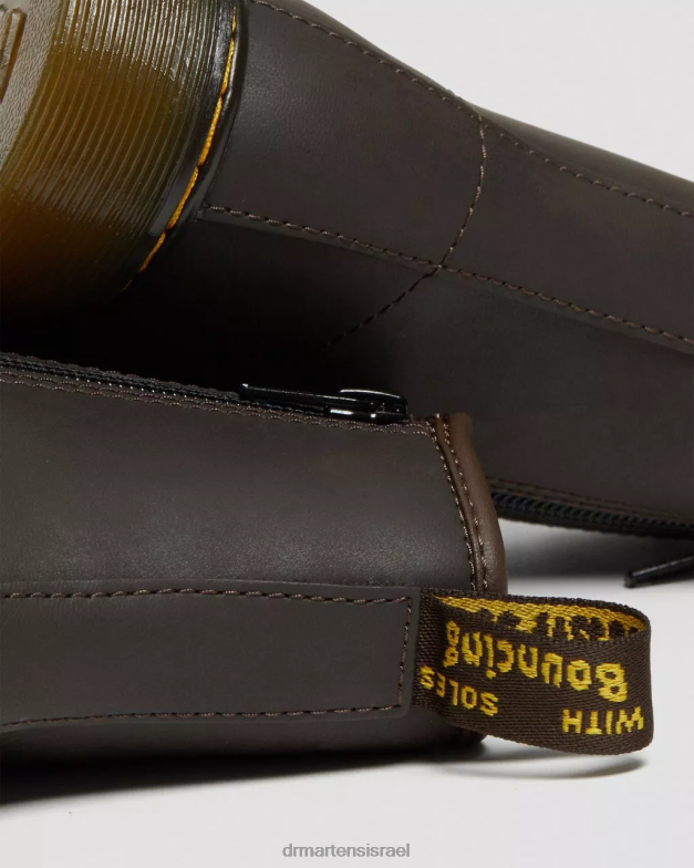 מגפי שרוכים מעור נוער 1460 wildhorse Dr. Martens סוס בר בגוון חום כהה הַנעָלָה N8BB8462