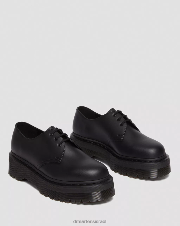 נעלי פלטפורמה טבעוניות 1461 מונו פליקס Dr. Martens פליקס שחור לשפשף הַנעָלָה N8BB8223