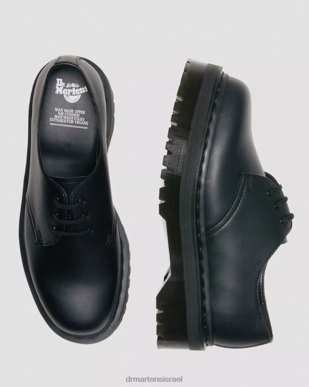 נעלי פלטפורמה טבעוניות 1461 מונו פליקס Dr. Martens פליקס שחור לשפשף הַנעָלָה N8BB8223