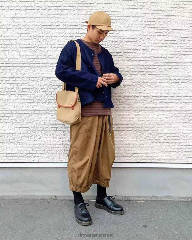 נעלי אוקספורד מעור חלק 1461 Dr. Martens שחור חלק הַנעָלָה N8BB8279