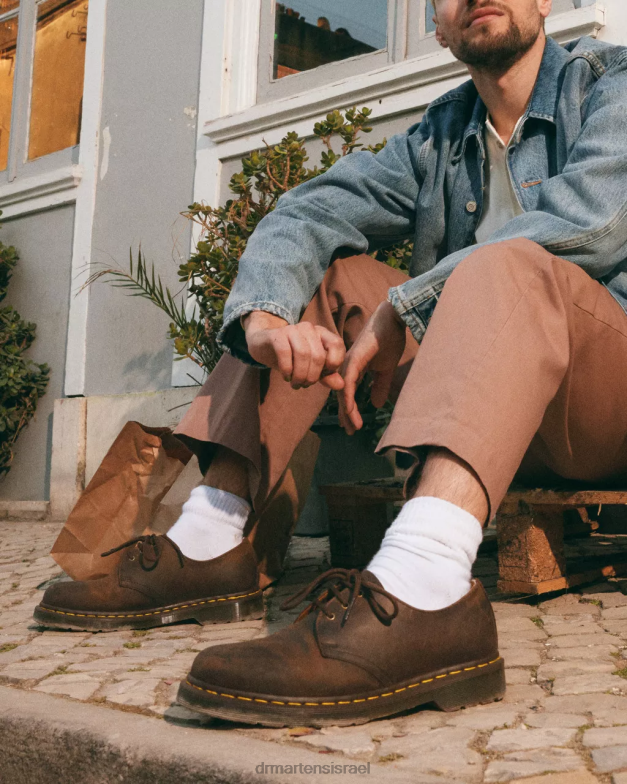 נעלי אוקספורד מעור סוס מטורף 1461 Dr. Martens סוס חום מטורף הַנעָלָה N8BB8284